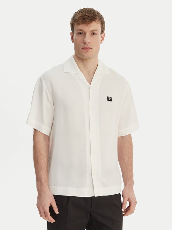 Hugo Cămașă Espino 50560593 Écru Oversize
