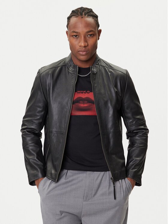 Hugo Geacă de piele Lokis-3 50540984 Slim Fit