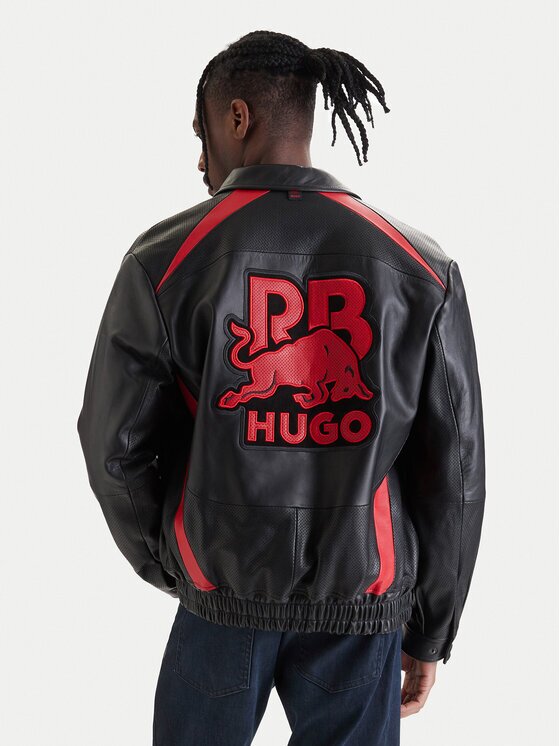 Hugo Geacă de piele Lugor 50559737 Regular Fit