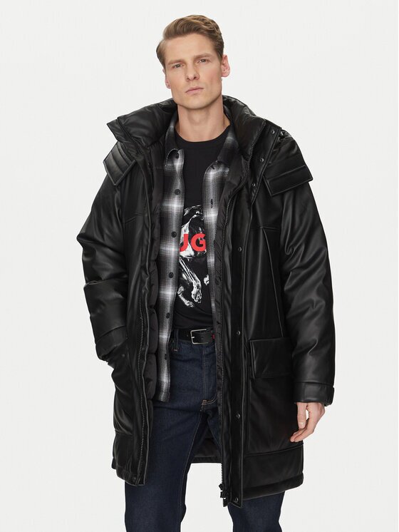 Hugo Geacă din imitație de piele Misian2441 50522494 Relaxed Fit