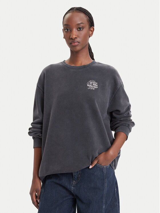 Hugo Hanorac Classic Crew_B_6 50575982 Gri închis Relaxed Fit