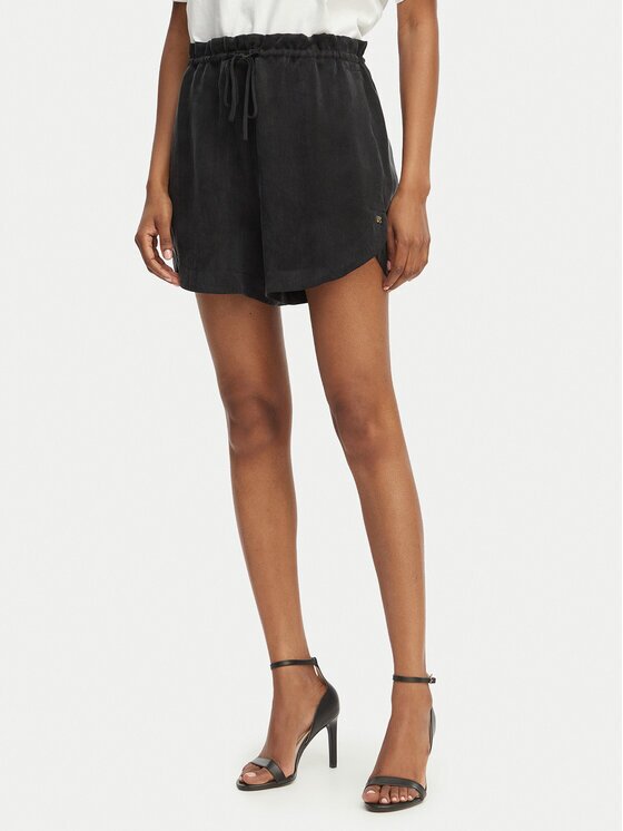 Hugo Pantalon scurți din material Hermione-1 50559554 Loose Fit