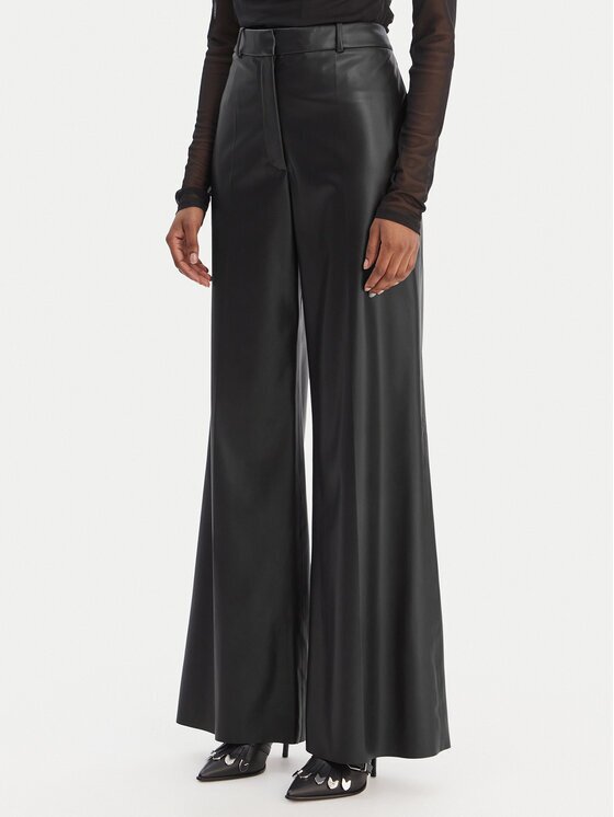 Hugo Pantaloni din imitație de piele Hasmina-1 50552964 Wide Leg