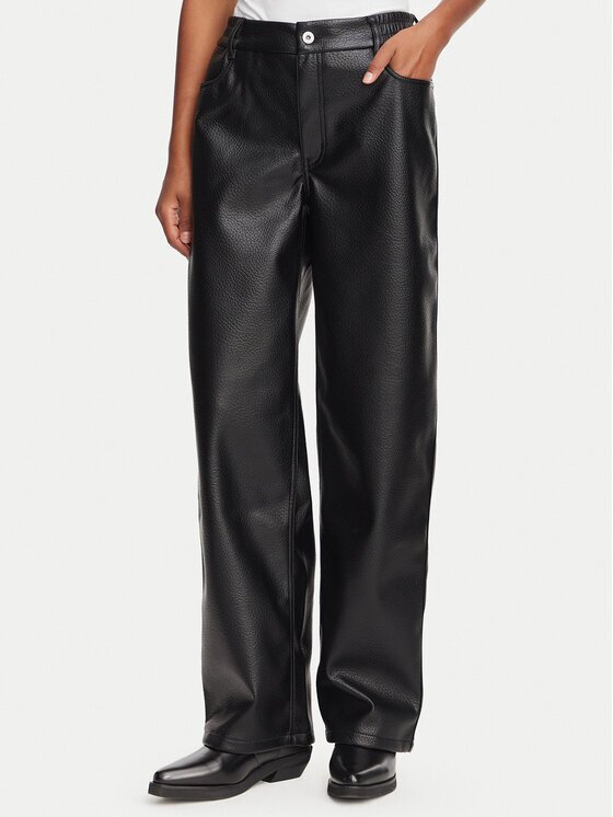 Hugo Pantaloni din imitație de piele Hidaya-2 50568887 Regular Fit