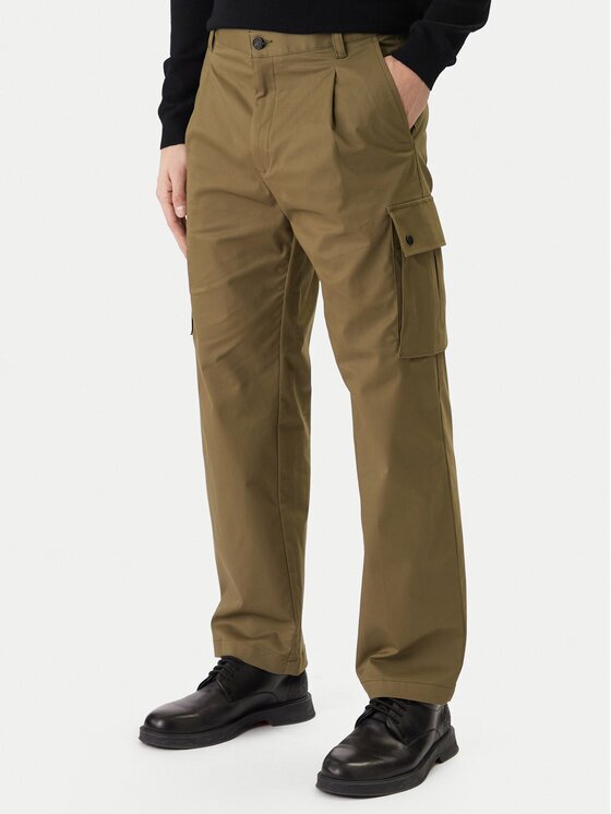 Hugo Pantaloni din material Craysen 50553180 Straight Fit
