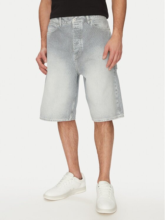 Hugo Pantaloni scurți de blugi 50534609 Albastru celest Regular Fit