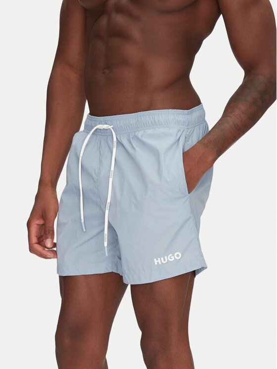 Hugo Pantaloni scurți pentru înot Haiti 50469312 Albastru celest Regular Fit