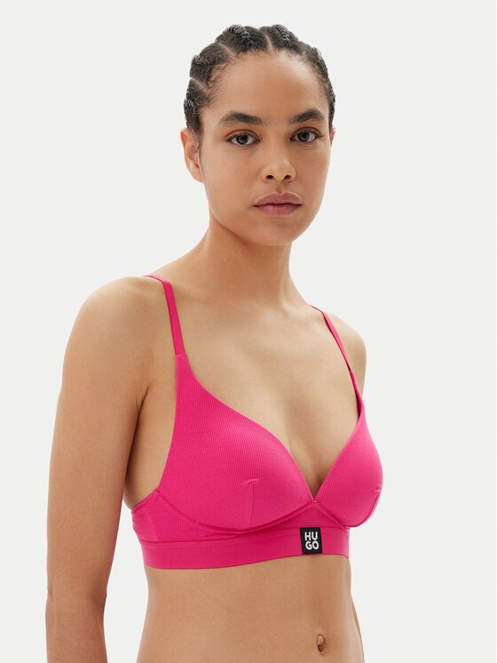 Hugo Sutien fără armătură Triangle Padded Rib 50539983