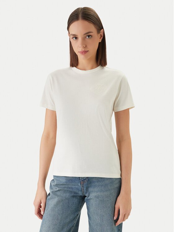 Hugo Tricou Damacia_7 50561233 Écru Regular Fit