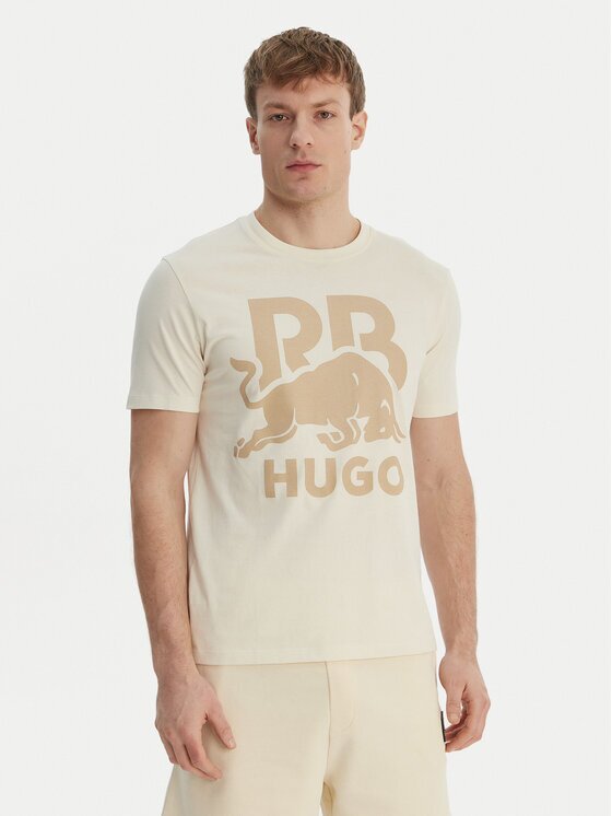 Hugo Tricou Dlix_RB 50559696 Écru Regular Fit