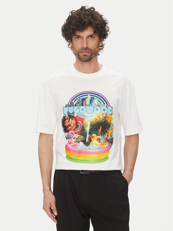 Hugo Tricou Duwood 50538512 Relaxed Fit