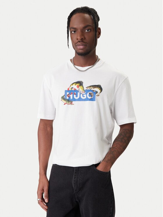 Hugo Tricou Nalotrix 50554349 Regular Fit