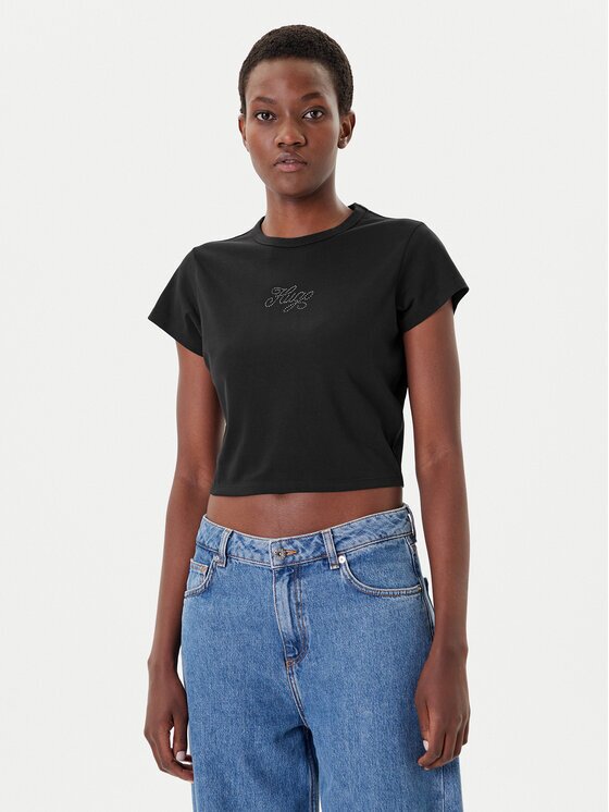 Hugo Tricou Rhinestone 50551404 Slim Fit