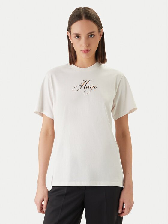 Hugo Tricou Vintage 50560566 Écru Regular Fit