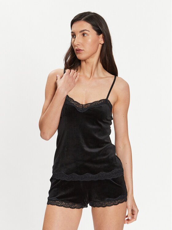 Hunkemoller Cămașă pijama Scallop 185927 Basic Fit