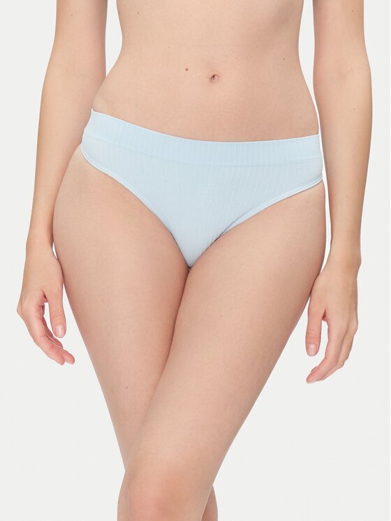 Hunkemoller Chilot tanga Dianne 302143 Albastru celest