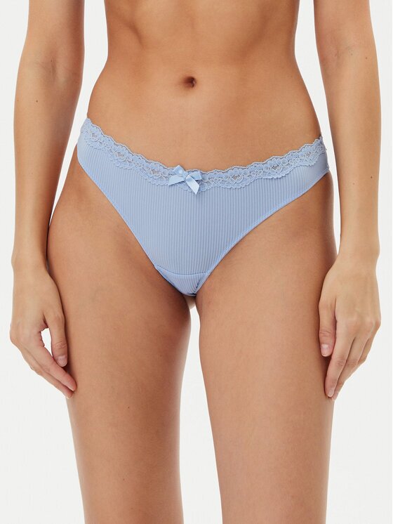 Hunkemoller Chilot tanga Lola 300923 Albastru celest
