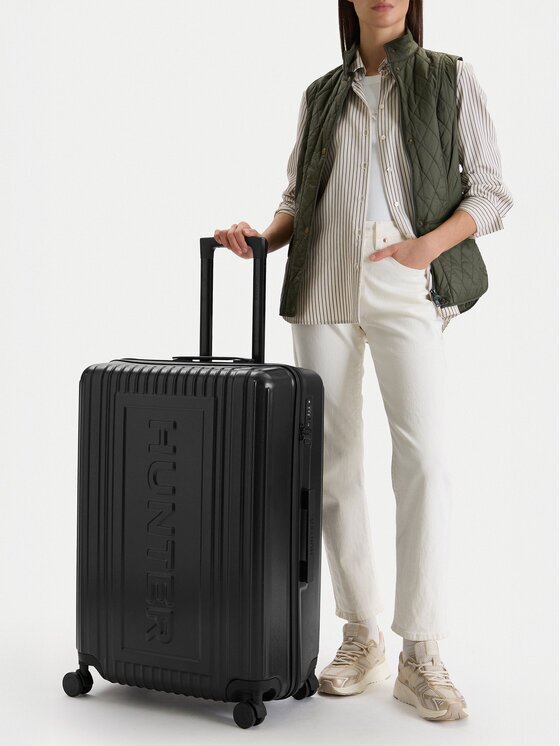 Hunter Valiză mare CEO--L-001-08-BLACK Negru