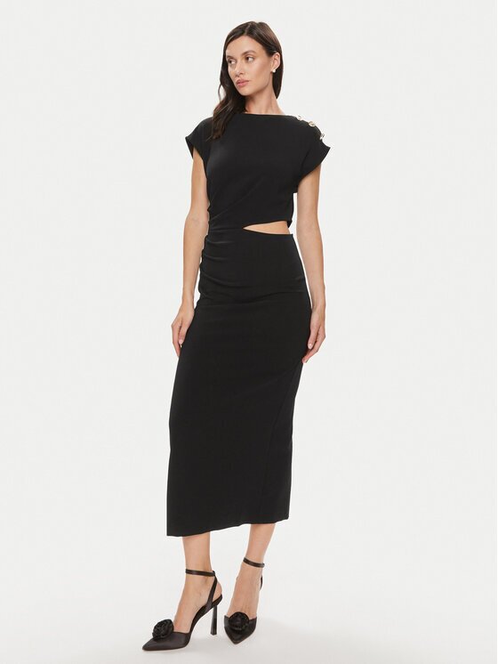 Imperial Rochie cocktail ADOEHKP Negru Slim Fit