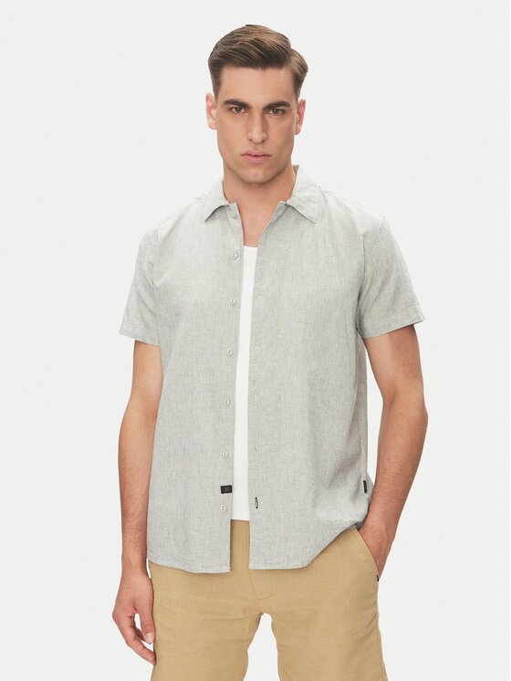 INDICODE Cămașă Giulionus 20-402 Gri Regular Fit