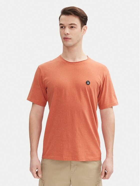 INDICODE Tricou Carlsin 41-121 Portocaliu Regular Fit