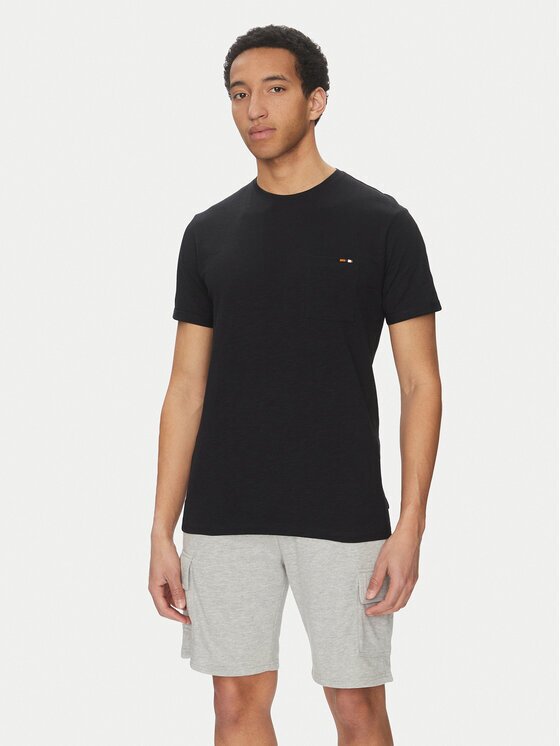 INDICODE Tricou Inandorra 41-104 Negru Regular Fit