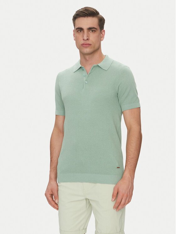 INDICODE Tricou polo Invorm 30-485 Verde Regular Fit