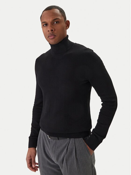 Jack & Jones Bluză cu gât Emil Knit Roll Neck 12157417 Regular Fit