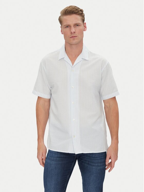 Jack & Jones Cămașă Luke 12271099 Albastru celest Relaxed Fit