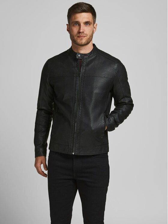 Jack & Jones Geacă din imitație de piele 12182461 Regular Fit