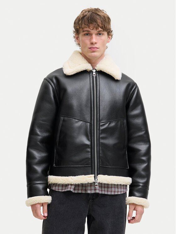 Jack & Jones Geacă din imitație de piele Liverpool 12282948 Regular Fit