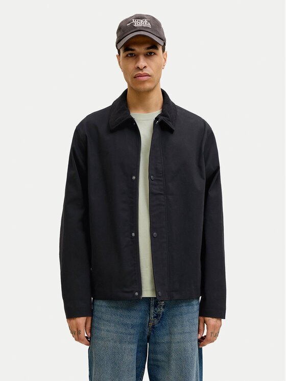 Jack & Jones Jachetă cămașă Graham 12288889 Negru Regular Fit