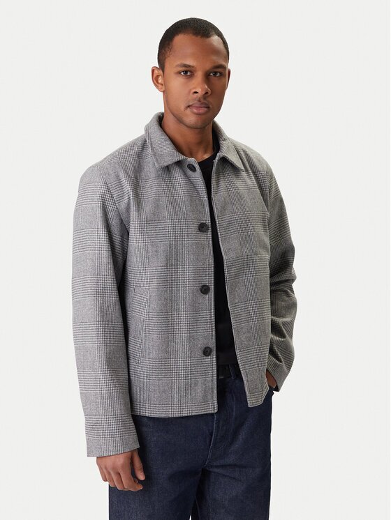 Jack & Jones Jachetă cămașă Harris 12278836 Gri Regular Fit