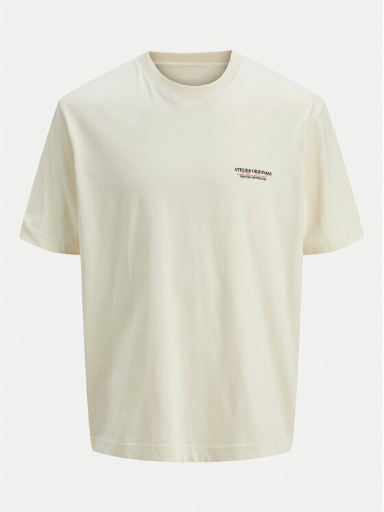 Jack & Jones Junior Tricou 12274923 Écru Loose Fit