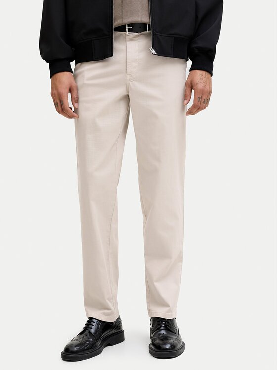 Jack & Jones Pantaloni chino Lie Vance 12292970 Écru Regular Fit
