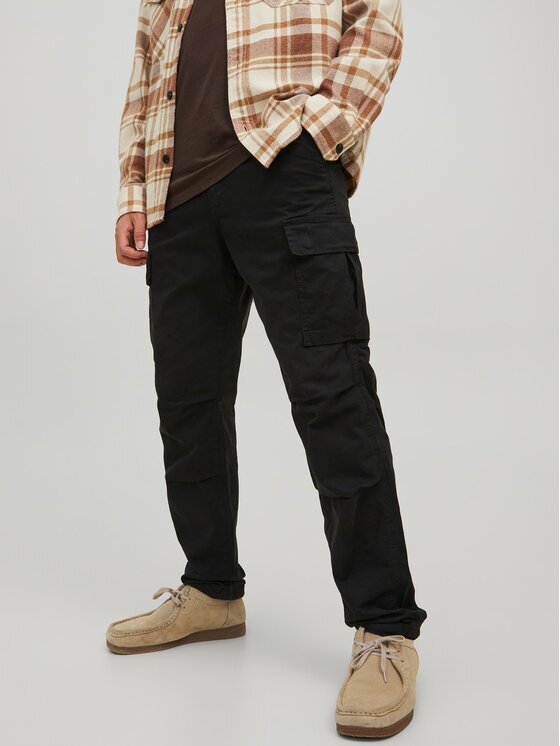 Jack & Jones Pantaloni din material Ace 12216664 Carrot Fit