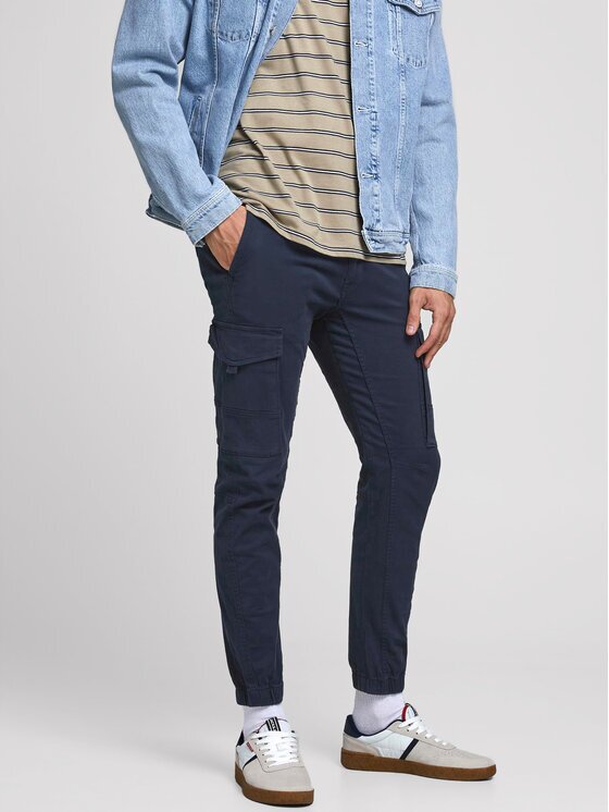 Jack & Jones Pantaloni din material Paul 12169582 Tapered Fit