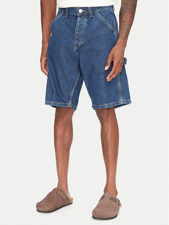 Jack & Jones Pantaloni scurți de blugi Alex 12273238 Baggy Fit