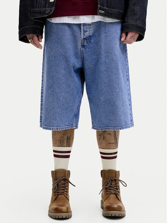 Jack & Jones Pantaloni scurți de blugi Iron 12278463 Baggy Fit