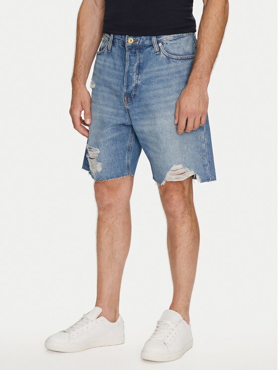 Jack & Jones Pantaloni scurți de blugi Tony Cooper 12255116 Loose Fit