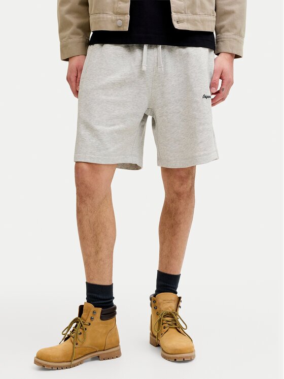 Jack & Jones Pantaloni scurți sport Karl Norrebro 12292565 Écru Regular Fit