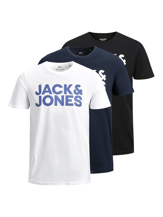 Jack & Jones Set de tricouri﻿ Corp Logo 12191762 Slim Fit