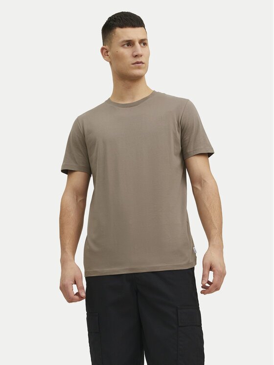 Jack & Jones Tricou Basic 12156101 Bej Regular Fit