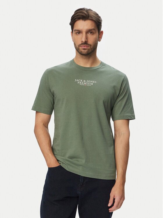 Jack & Jones Tricou Bluarchie 12217167 Gri Regular Fit