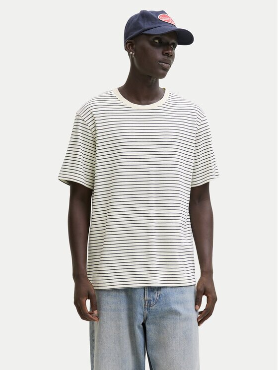 Jack & Jones Tricou Dover 12288015 Écru Relaxed Fit