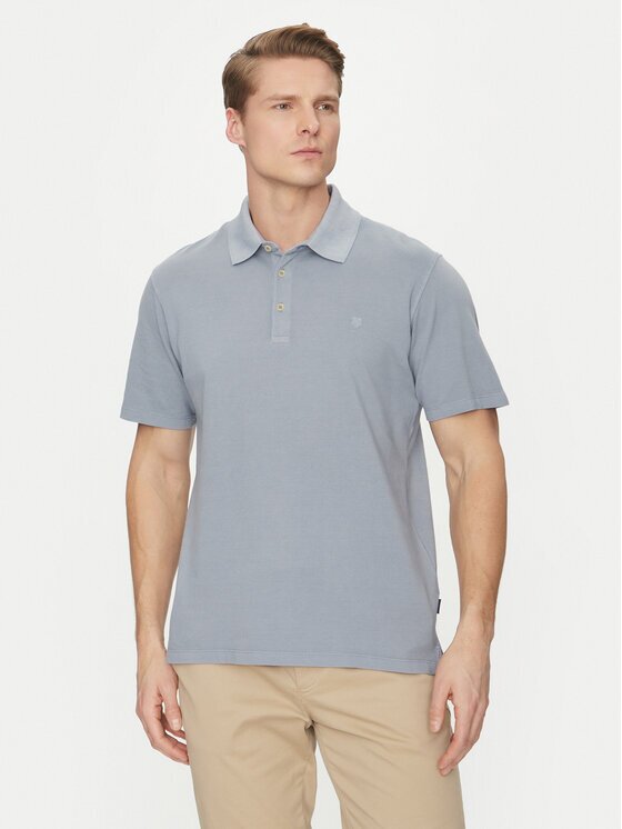 Jack & Jones Tricou polo William 12257315 Albastru celest Regular Fit