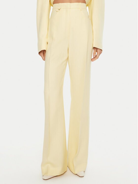 JACQUEMUS Pantaloni din material 24E241PA003 Regular Fit