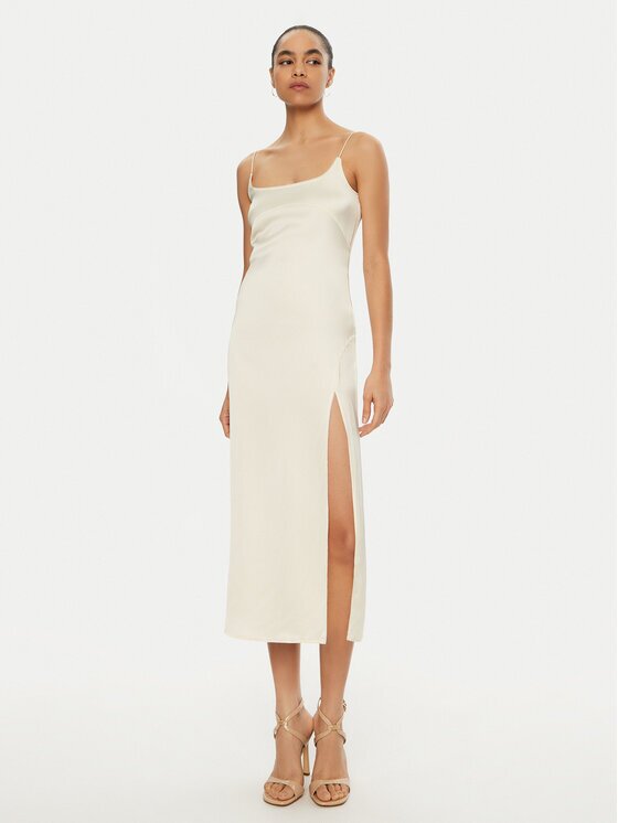 JACQUEMUS Rochie cocktail 24E241DR100 Écru Regular Fit