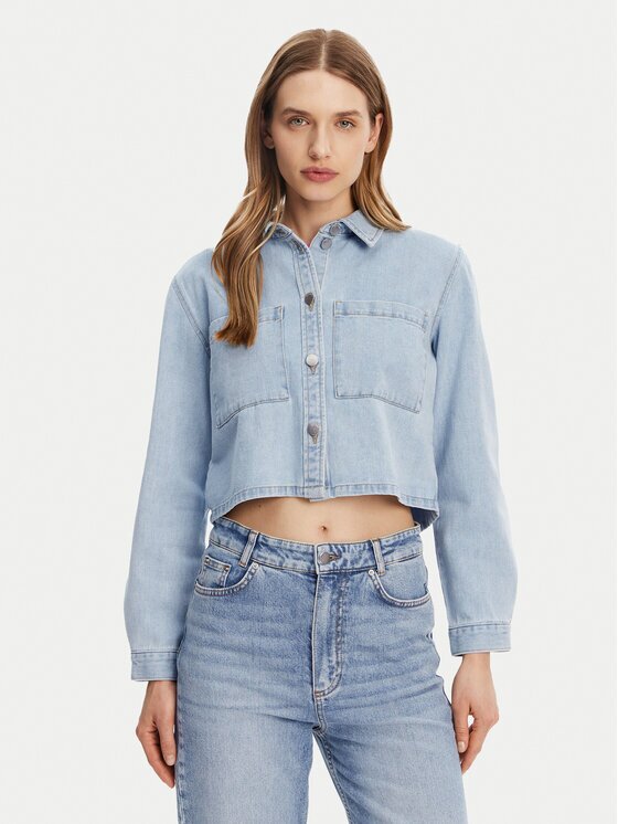 JdY Geacă de blugi Marly 15338847 Albastru celest Oversize