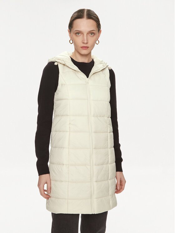 JdY Vestă Zulu Spring 15311856 Écru Regular Fit